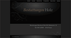 Desktop Screenshot of bestattungen-holz.de