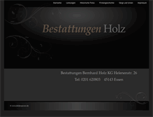Tablet Screenshot of bestattungen-holz.de